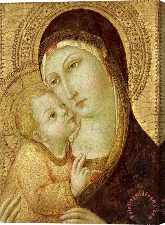 Sano di Pietro Madonna And Child Stretched Canvas Painting / Canvas Art