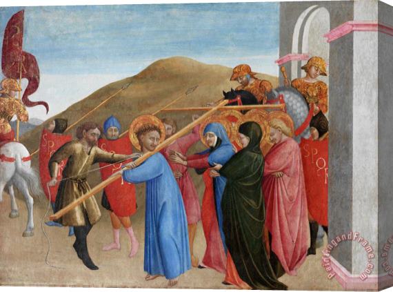 Sassetta The Procession To Calvary Stretched Canvas Print / Canvas Art