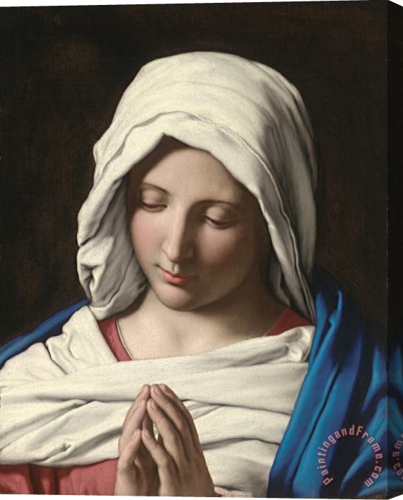 Sassoferrato Madonna in Prayer Stretched Canvas Print / Canvas Art