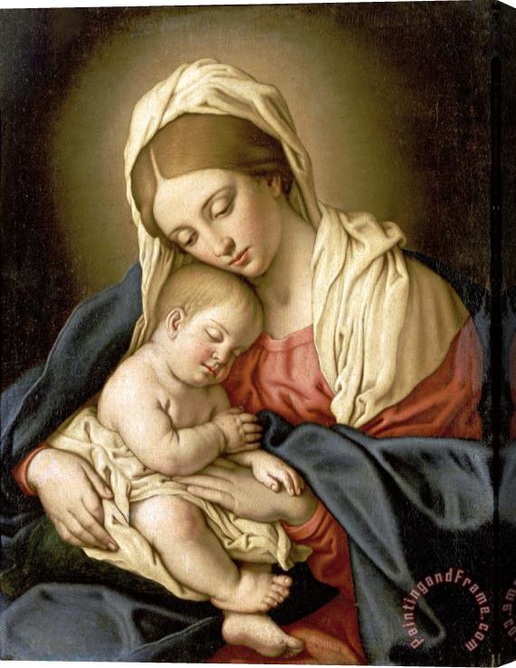 Sassoferrato The Madonna And Child Stretched Canvas Print / Canvas Art