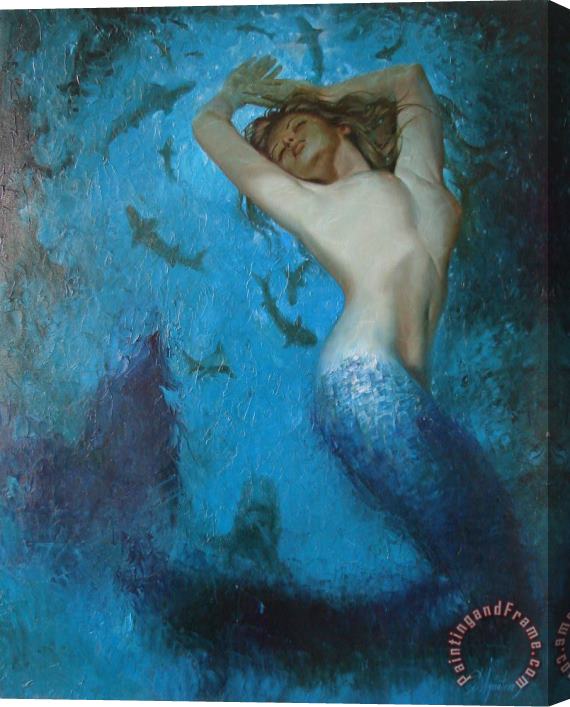Sergey Ignatenko Mermaid Stretched Canvas Print / Canvas Art