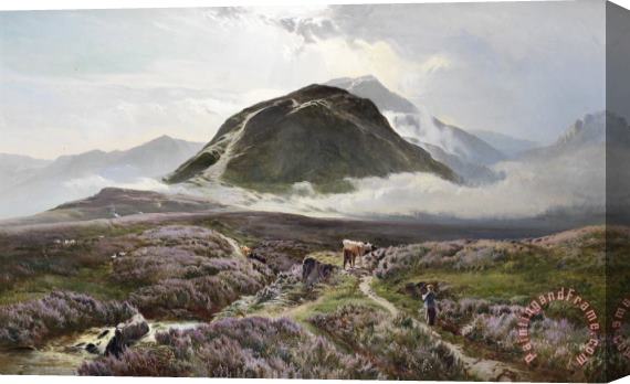 Sidney Richard Percy Carn Dearg And Ben Nevis From Achintee Stretched Canvas Print / Canvas Art