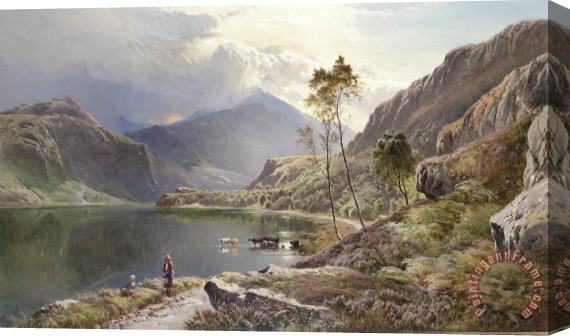Sidney Richard Percy Llyn Y Ddinas, North Wales Stretched Canvas Painting / Canvas Art