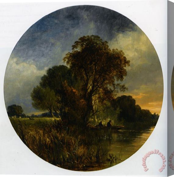 Sidney Richard Percy River Landscape Pair Part 1 Stretched Canvas Print / Canvas Art