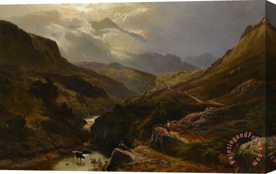 Sidney Richard Percy The Road to Loch Turrett Stretched Canvas Print / Canvas Art