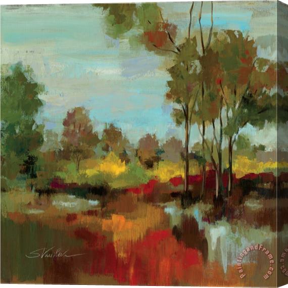 Silvia Vassileva Hidden Pond Hues II Stretched Canvas Painting / Canvas Art