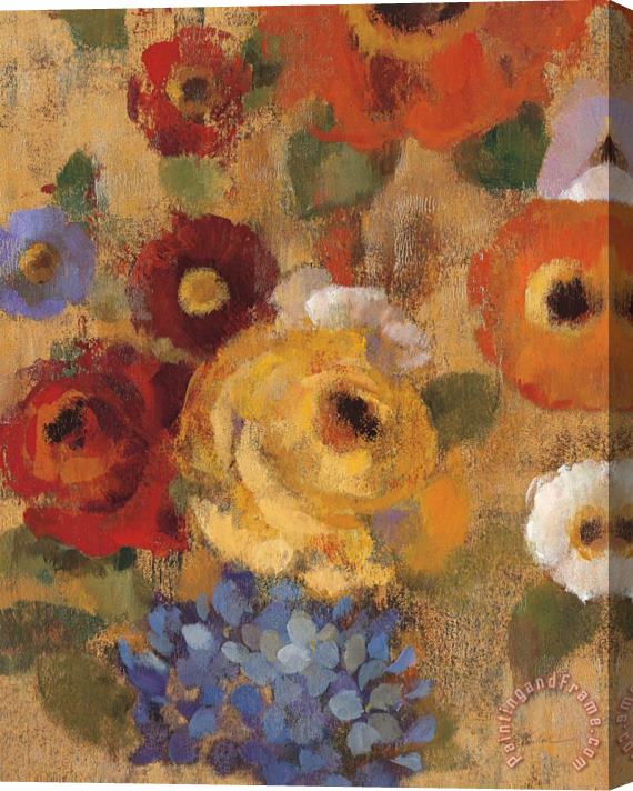 Silvia Vassileva Jacquard Floral I Stretched Canvas Painting / Canvas Art