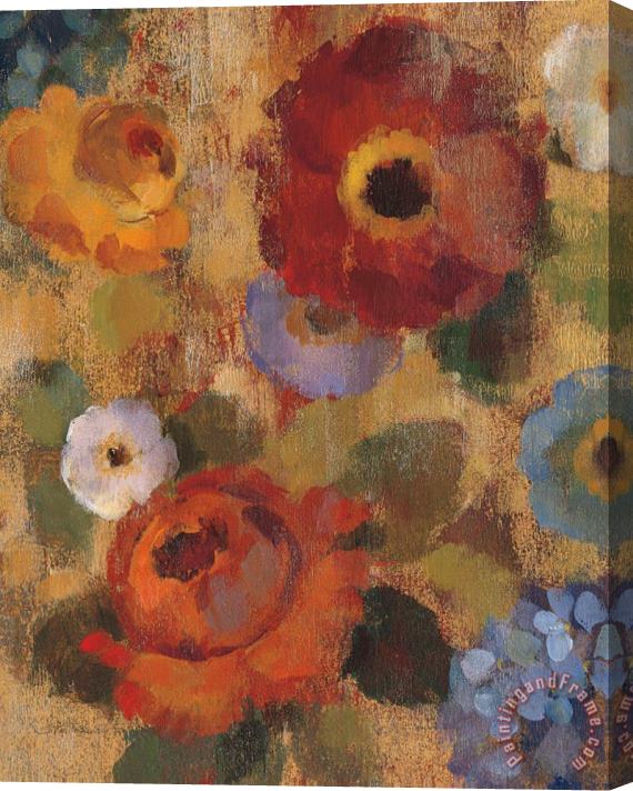 Silvia Vassileva Jacquard Floral II Stretched Canvas Painting / Canvas Art