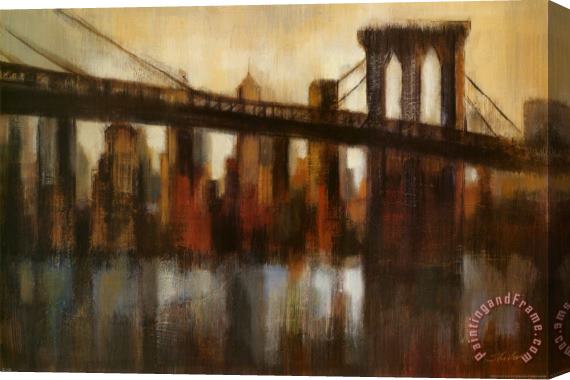Silvia Vassileva New York Bridge Stretched Canvas Painting / Canvas Art