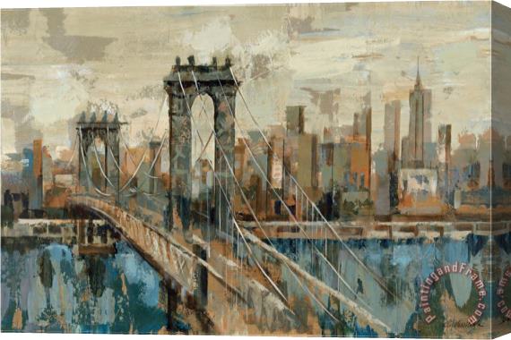 Silvia Vassileva New York View Stretched Canvas Painting / Canvas Art