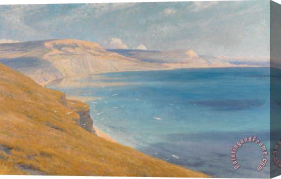 Sir Frank Dicksee Sea and Sunshine   Lyme Regis Stretched Canvas Print / Canvas Art