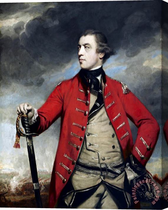 Sir Joshua Reynolds General John Burgoyne Stretched Canvas Painting / Canvas Art