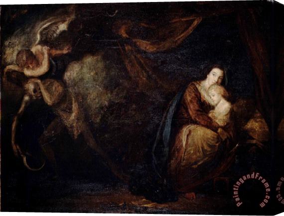 Sir Joshua Reynolds Recovery From Sickness, an Allegory Stretched Canvas Print / Canvas Art