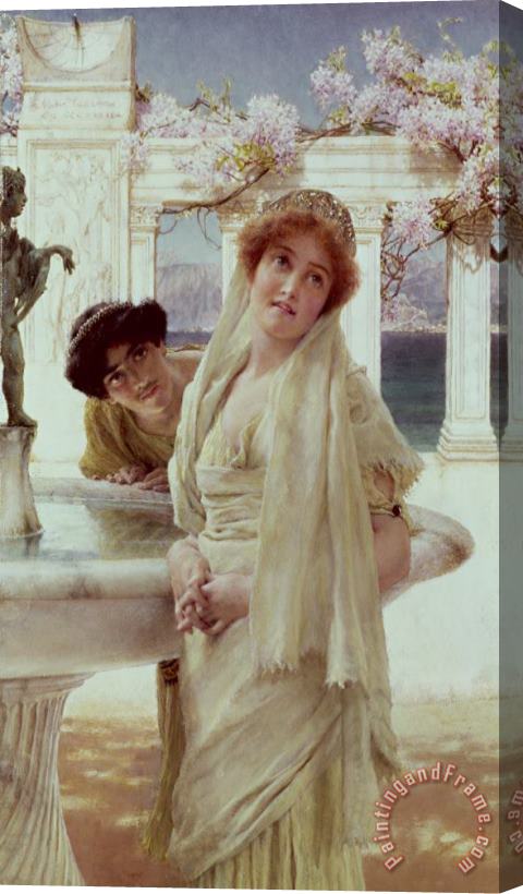 Sir Lawrence Alma-Tadema A Difference of Opinion Stretched Canvas Print / Canvas Art