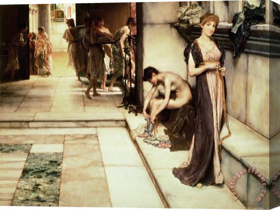 Sir Lawrence Alma-Tadema An Apodyterium Stretched Canvas Painting / Canvas Art
