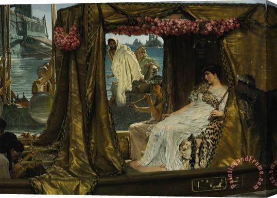Sir Lawrence Alma-Tadema Antony And Cleopatra Stretched Canvas Painting / Canvas Art