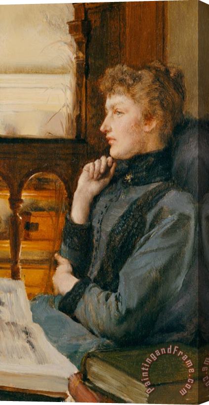 Sir Lawrence Alma-Tadema Far Away Thoughts Stretched Canvas Painting / Canvas Art