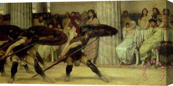 Sir Lawrence Alma-Tadema Pyrrhic Dance Stretched Canvas Painting / Canvas Art
