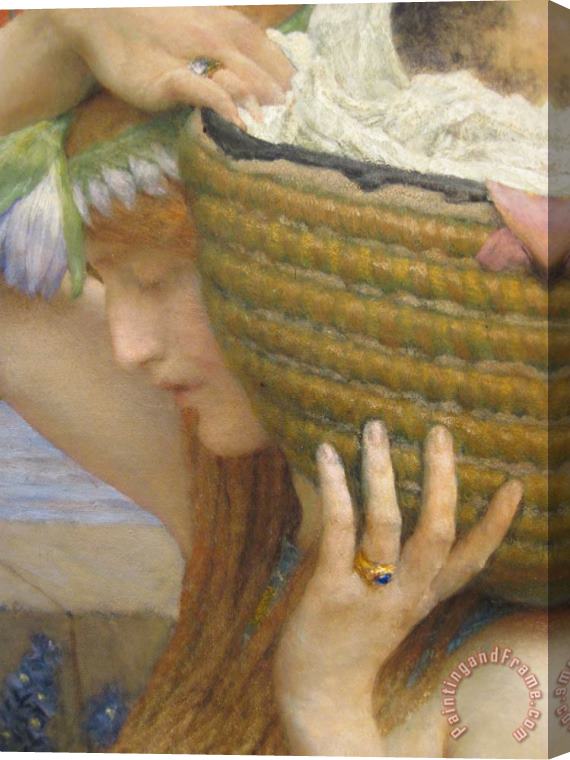 Sir Lawrence Alma-Tadema The Finding of Moses Detail 3 Stretched Canvas Print / Canvas Art
