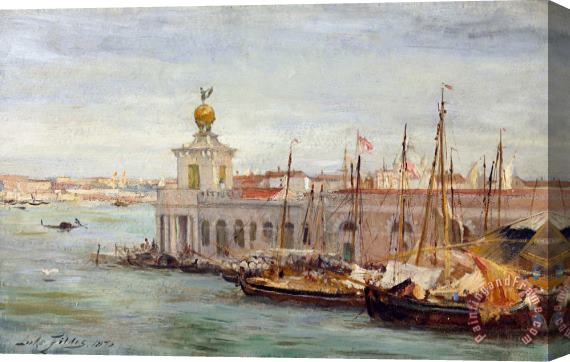 Sir Samuel Luke Fields Venice Stretched Canvas Print / Canvas Art