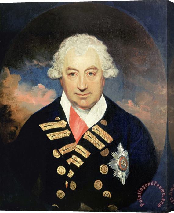 Sir William Beechey Rear Admiral Sir John Jervis, 1735 1823, Earl of St Vincent, 1787 Stretched Canvas Painting / Canvas Art