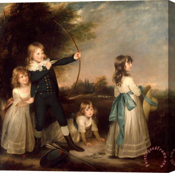 Sir William Beechey The Oddie Children, 1789 Stretched Canvas Painting / Canvas Art