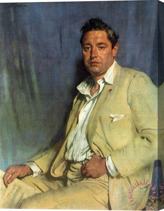 Sir William Newenham Montague Orpen Count John Mccormack Stretched Canvas Print / Canvas Art