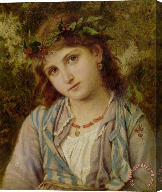Sophie Gengembre Anderson An Autumn Princess Stretched Canvas Painting / Canvas Art