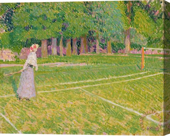 Spencer Frederick Gore Tennis at Hertingfordbury Stretched Canvas Painting / Canvas Art
