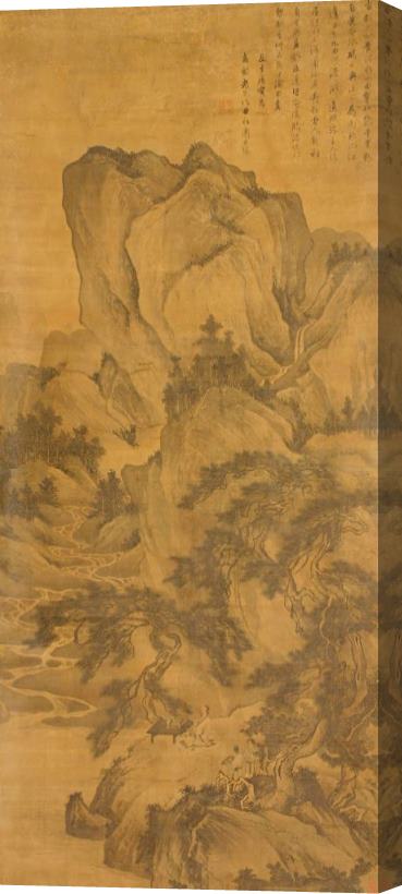 Tang Yin The Nine Bends River Stretched Canvas Print / Canvas Art