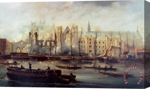 The Burning of the Houses of Parliament The Burning of the Houses of Parliament Stretched Canvas Painting / Canvas Art