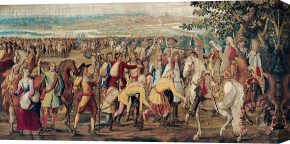 The Gobelins Manufactory The Surrender of Marsal Stretched Canvas Print / Canvas Art