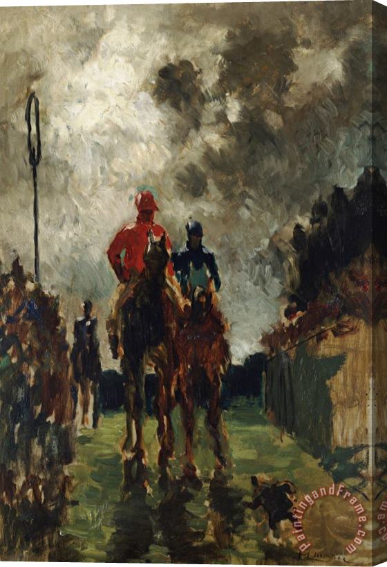 The Jockeys Henri De Toulouse Lautrec Stretched Canvas Painting / Canvas Art