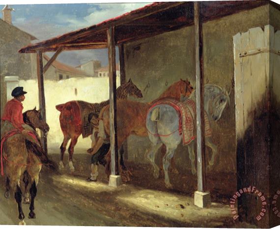 Theodore Gericault The Barn of Marechal-Ferrant Stretched Canvas Print / Canvas Art