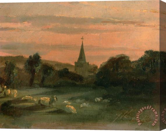 Thomas Churchyard Stoke Poges Church (recto) Stretched Canvas Painting / Canvas Art