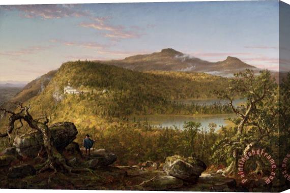 Thomas Cole A View of The Two Lakes And Mountain House, Catskill Mountains, Morning Stretched Canvas Painting / Canvas Art