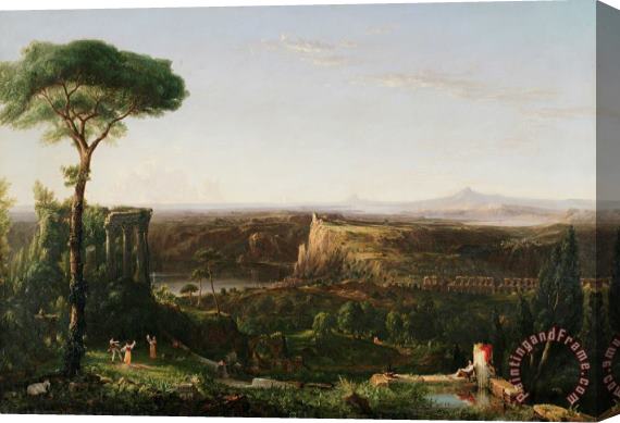 Thomas Cole Italian Scene Composition Stretched Canvas Painting / Canvas Art