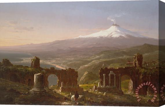 Thomas Cole Mount Etna From Taormina, 1843 Stretched Canvas Painting / Canvas Art