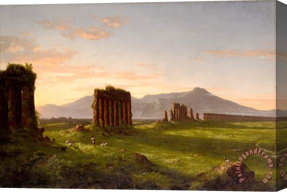 Thomas Cole Roman Campagna, 1843 Stretched Canvas Painting / Canvas Art