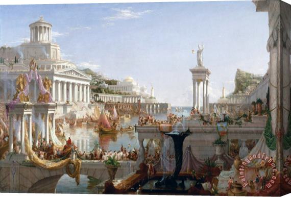 Thomas Cole The Course of Empire Consummation Stretched Canvas Print / Canvas Art