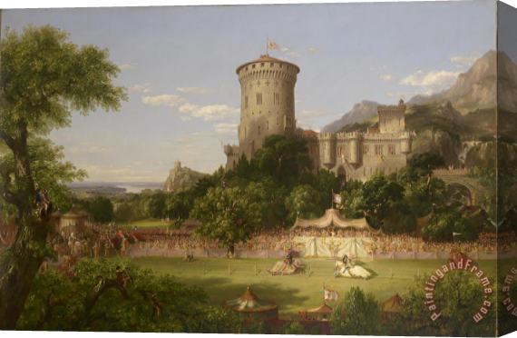 Thomas Cole The Past Stretched Canvas Painting / Canvas Art