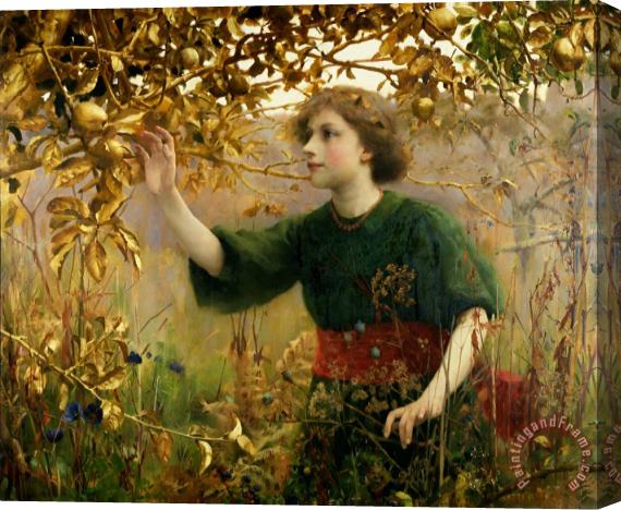 Thomas Cooper Gotch A Golden Dream Stretched Canvas Painting / Canvas Art