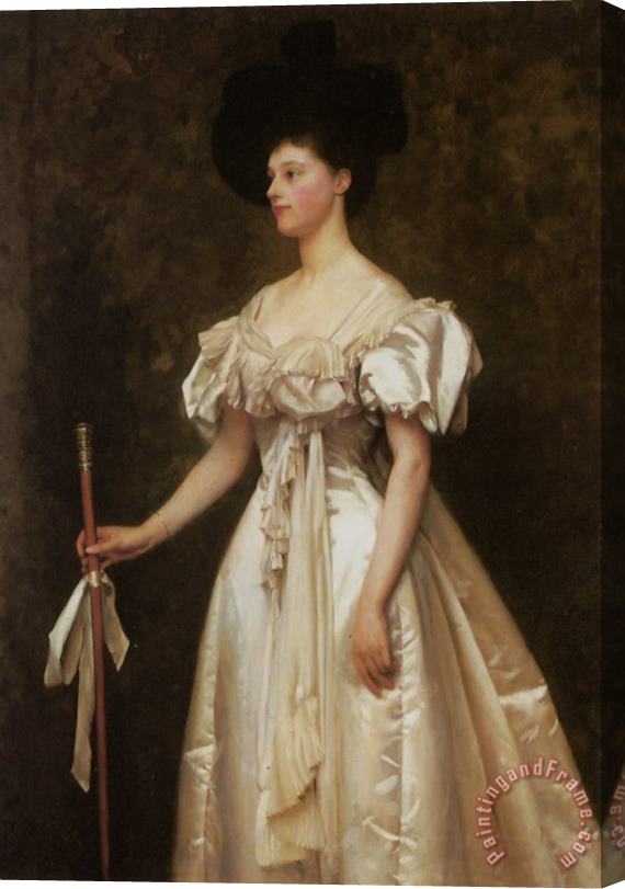 Thomas Cooper Gotch A Portrait of Miss Winifred Grace Hegan Kennard Stretched Canvas Print / Canvas Art