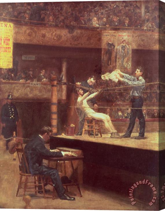 Thomas Cowperthwait Eakins Between Rounds Stretched Canvas Painting / Canvas Art