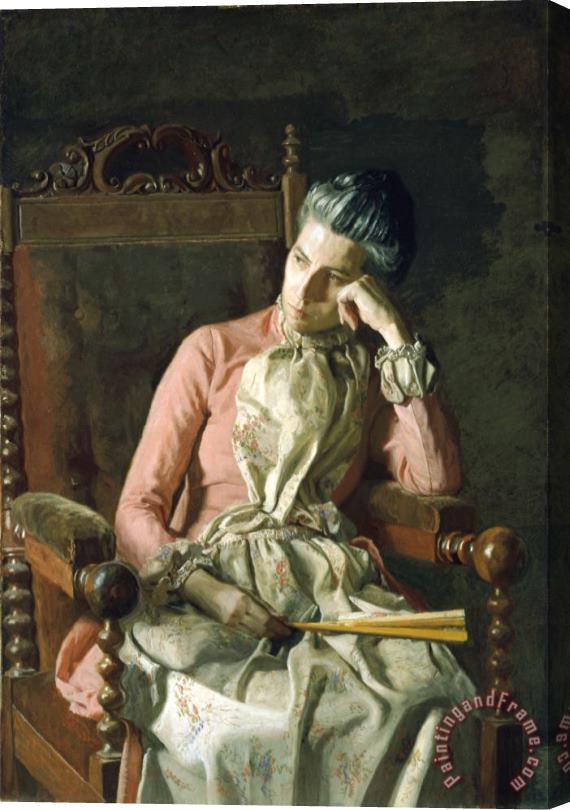 Thomas Eakins Miss Amelia Van Buren Stretched Canvas Painting / Canvas Art