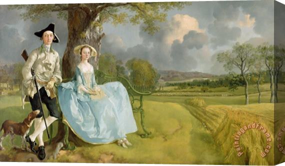 Thomas Gainsborough Mr and Mrs Andrews Stretched Canvas Painting / Canvas Art