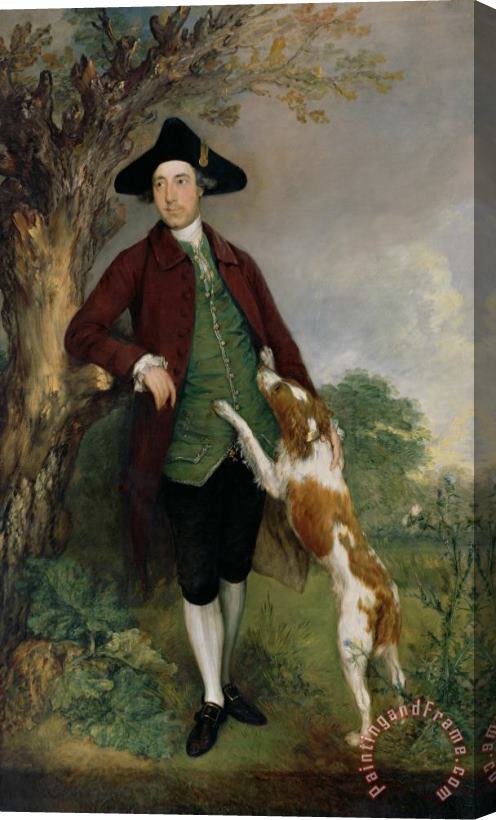 Thomas Gainsborough Portrait of George Venables Vernon Stretched Canvas Painting / Canvas Art