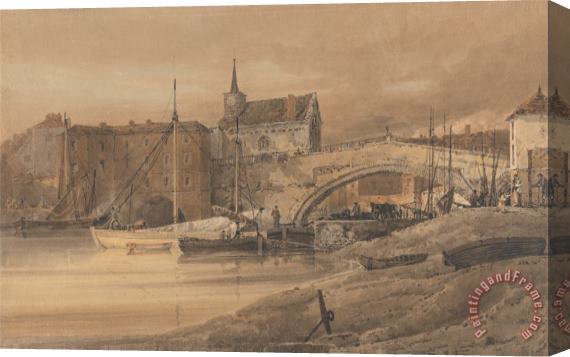 Thomas Girtin Ouse Bridge, York Stretched Canvas Print / Canvas Art