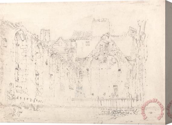 Thomas Girtin Ruins of Savoy Palace Stretched Canvas Print / Canvas Art