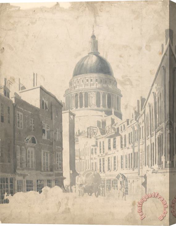 Thomas Girtin St. Paul's Cathedral, From St. Martin's Le Grand, London Stretched Canvas Print / Canvas Art
